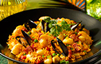 Seafood Paella main dish recipe from Bahama Breeze