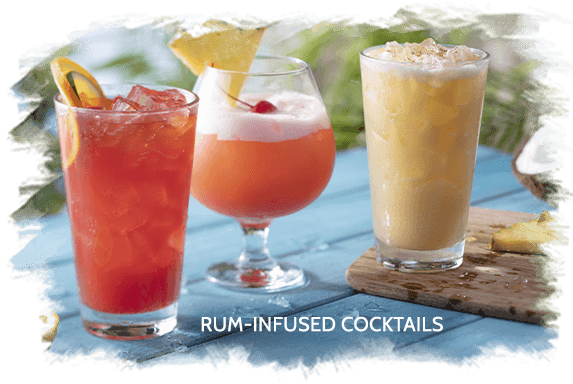 rum-infused coctails