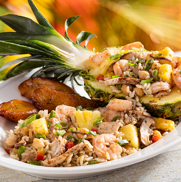 Chicken & Shrimp Pineapple Rice