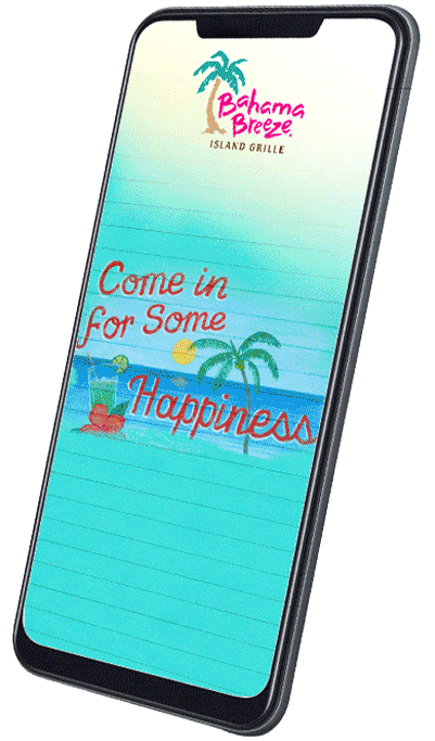 Download the GOOD TIMES with the Bahama Breeze mobile app